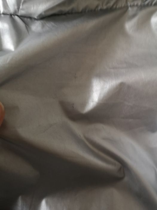 4F kurtka płaszcz wiatrówka przeciwdeszczowa srebrna 34/XS