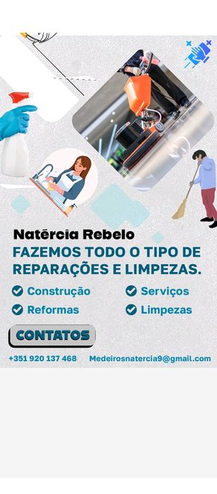 serviço limpeza obras reparações
