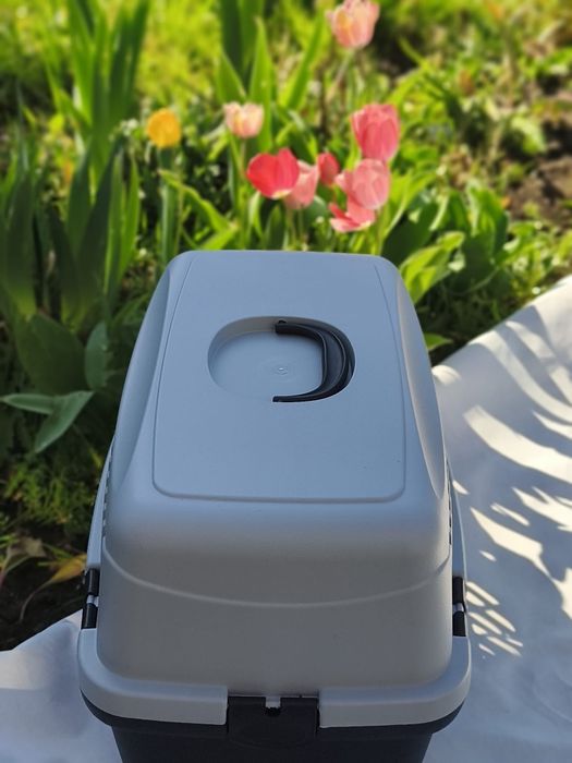 Nowy grafitowy transporter dla kota psa królika świnki morskiej do 15