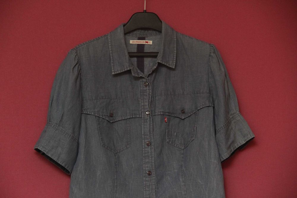 Levis Red Tab рр L рубашка из хлопка и льна женская