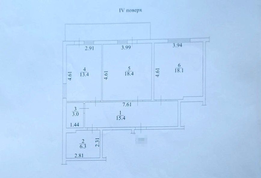 2-кімнатна квартира 77,5 кв.м. з АОГВ. 709$/кв.м. Будинок зданий та заселений.