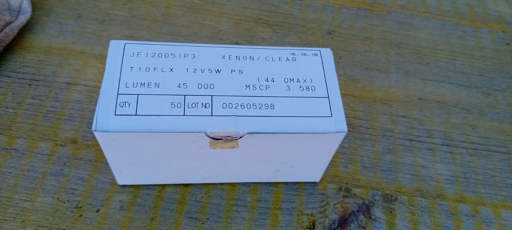 Lâmpadas xenon T10FLX 12V5W PS