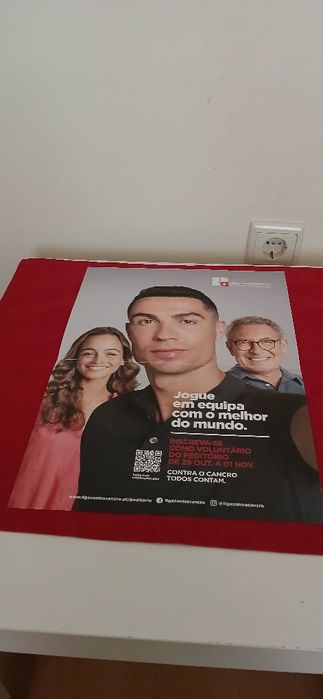 Cartaz da Liga Portuguesa contra o Cancro  - Cristiano Ronaldo