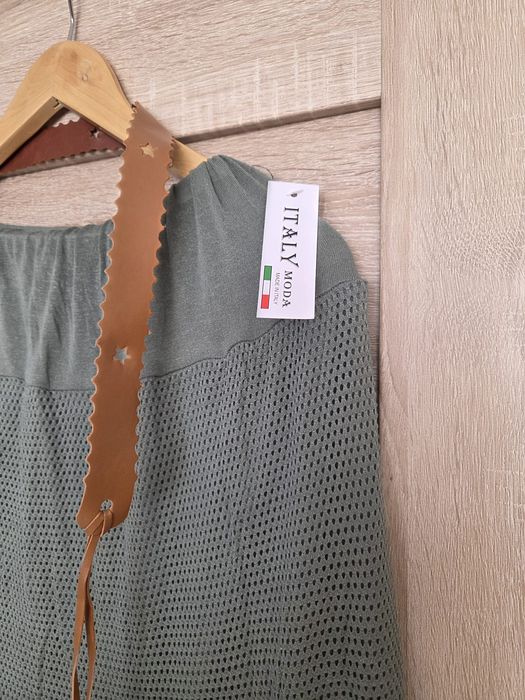Spódnica damska z wiskozy, długość 90 cm
