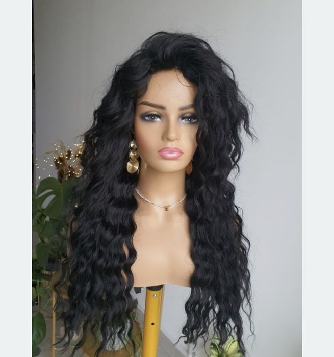 Peruka afroloki kolor czarny Shakira fale