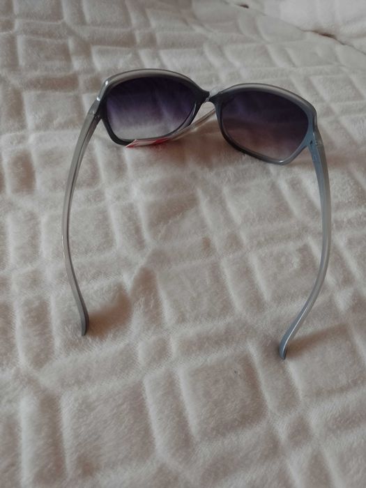 Duże, Szare, biznesowe okulary przeciwsłoneczne, muchy, NOWE