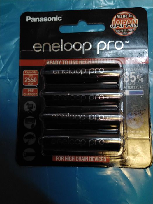 Аккумулятор Panasonik (eneloop pro) 2500 mAh, 1,2 v, AA, палчиковые