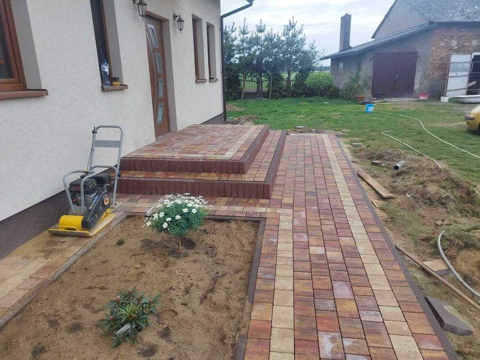 Brukarstwo Kostka Brukowa Układanie Kostki