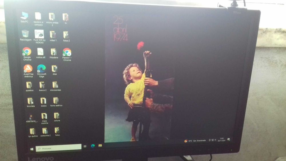 monitor marca lenovo 20 polegadasa funcionar