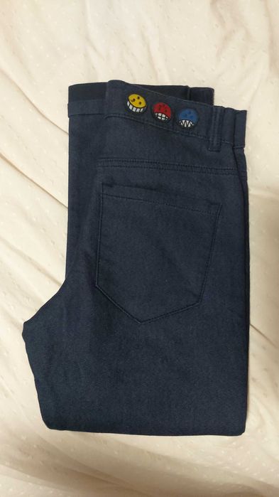 Calças ganga menina em algodão Benetton