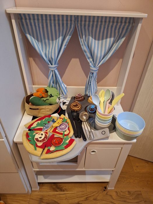 IKEA SPISIG kuchnia dla dzieci kuchenka + dodatki