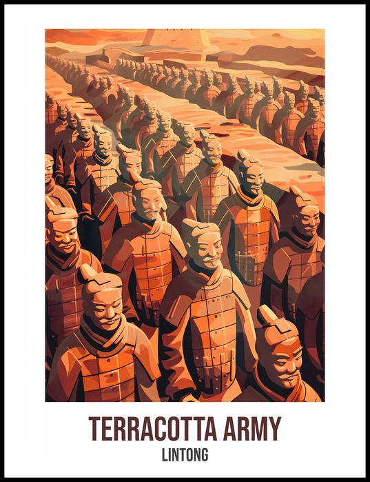 Plakat 75x100cm Terracotta Army, Lintong