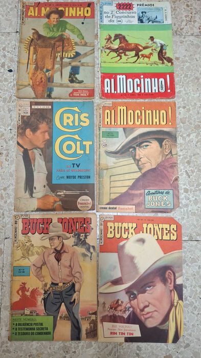 Antiguidade Banda Desenhada da Ed. EBAL 1955/60/63/64/65 AÍ MOCINHO