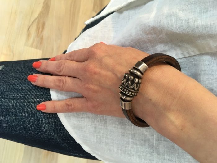 Эксклюзивный брендовый браслет серебро от Terra Genova