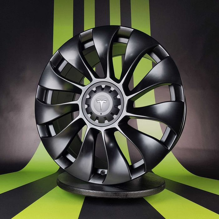 Нові Диски На Авто R19 5x114.3 Tesla Model Y Tesla Perfomance Тесла Турбіни Black Matt Р19 NEW