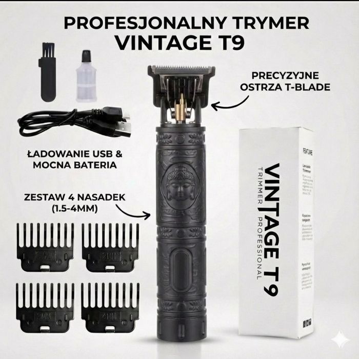 Profesjonalny trymer T9 Vintage