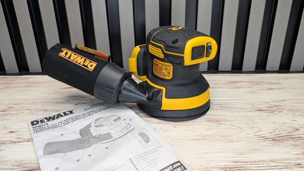 Єксцентрикова акумуляторна шліфмашина DEWALT DCW210 20V