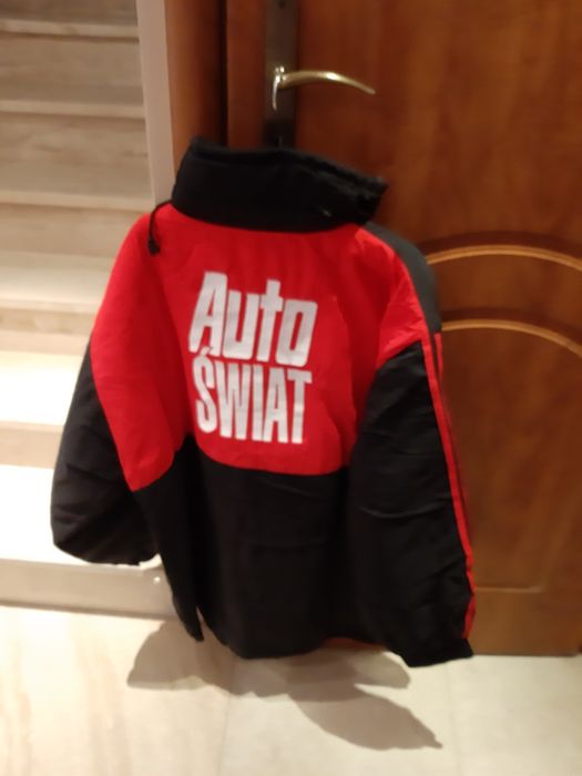 Auto Świat kurtka kolekcja ocieplana vintage L XL czarna prl  rajdy