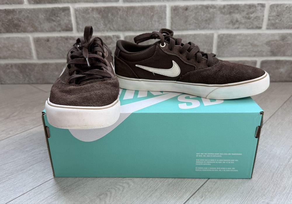 Nike SB Chron 2 Brown/Pale Ivory для хлопчика 40,5 р. в хорошому стані