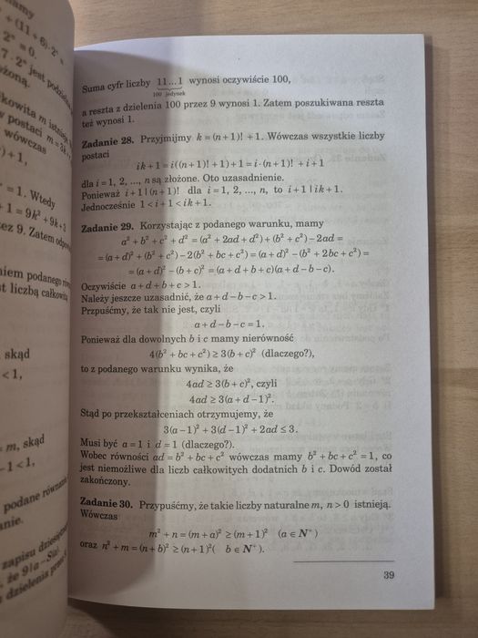 Olimpiady matematyczne w gimnazjum i liceum Witold Bednarek
