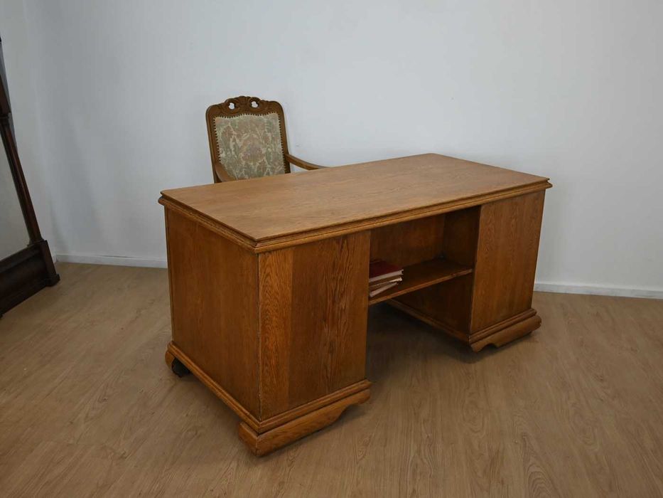 biurko dwustronne w jasnym dębie 011604