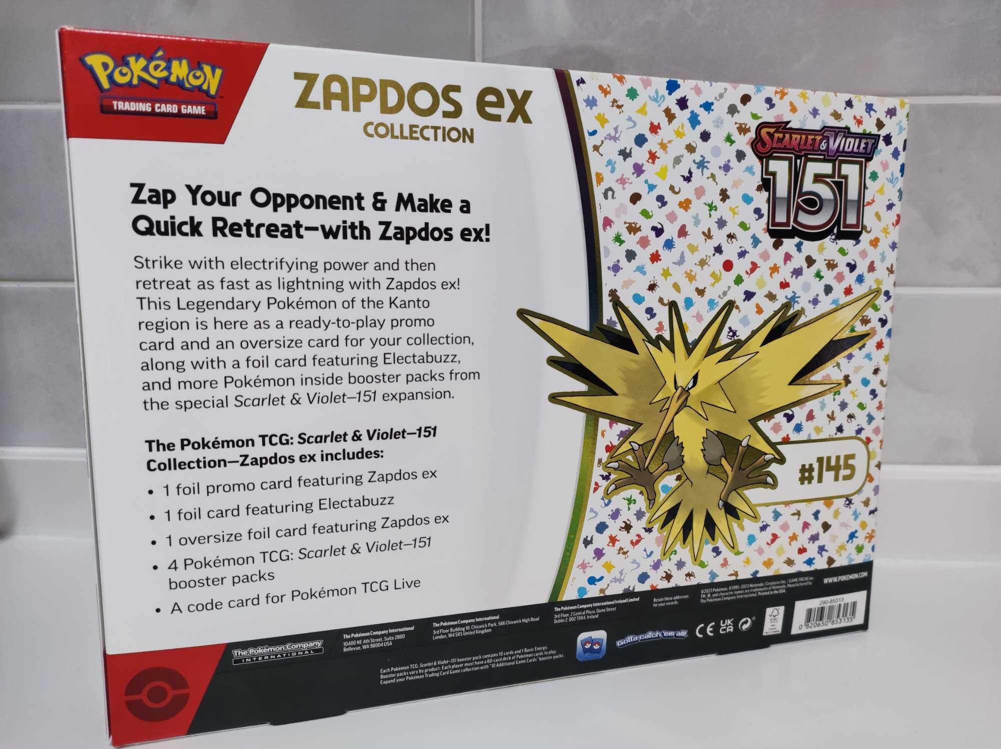 Pokemon Trading Card Game: Scarlet and Violet 151 Collection Zapdos ex