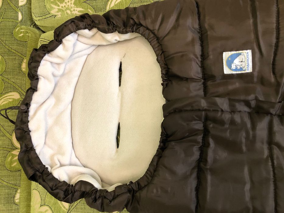 Утепленный конверт для коляски  и санок Eisbarchen шоколадный