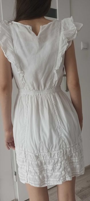 Biała sukienka H&m rozm. 146-152