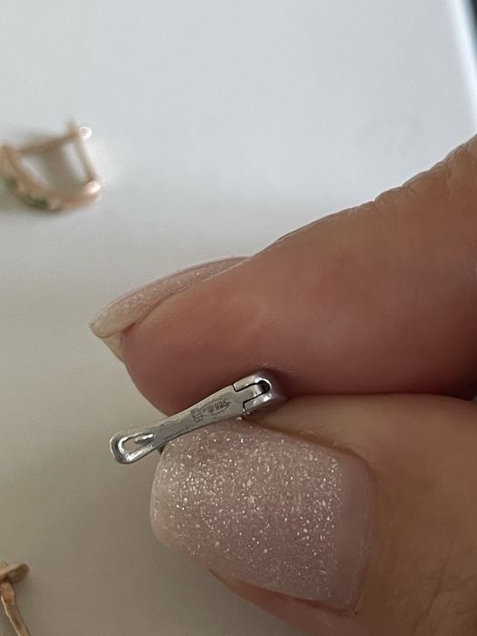 Детские сережечки золотые и серебряные