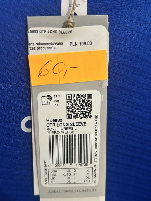 Koszulka do biegania ADIDAS  HL 5983 nowa XL