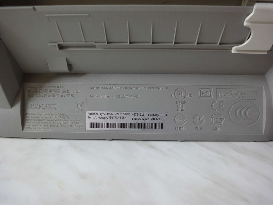 БФП Lexmark X1270, PRC, 2007 (Сканер, принтер, копір)
