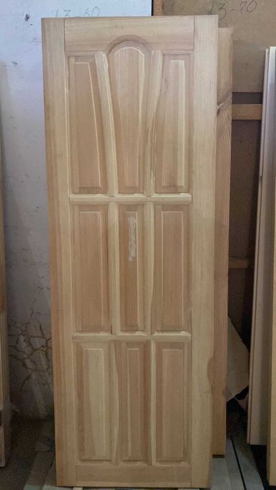 Двері дерев'яні із масиву сосни під фарбування, великий вибір моделей