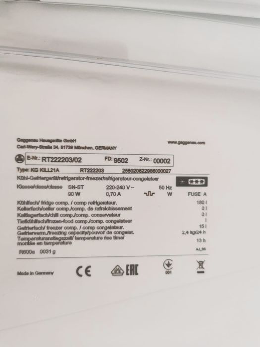 Frigorifico Gaggenau
