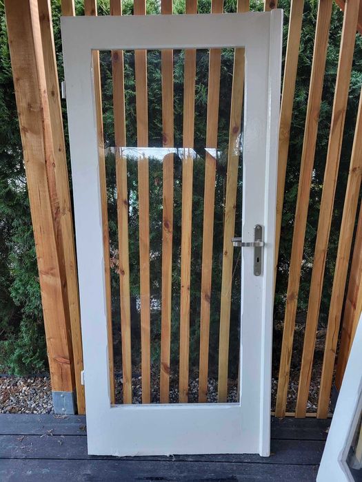 DRZWI drewno wewnętrzne weranda dwu skrzydłowe