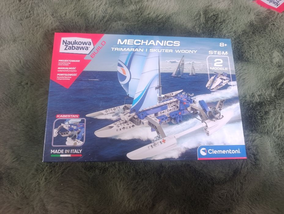 Klocki clementoni trimaran i skuter wodny