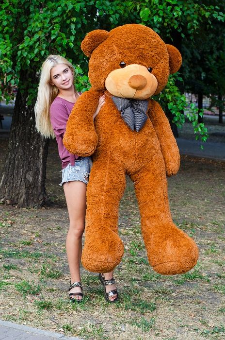 Великий плюшевий ведмедик Бублик 200 см