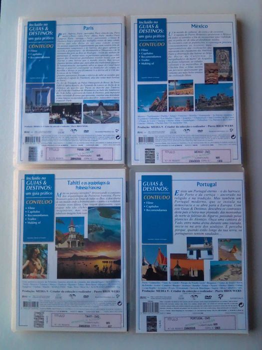 DVDs Guides and Destinations (Paris, Tahiti, Mexico, Portugal)64738673936131121