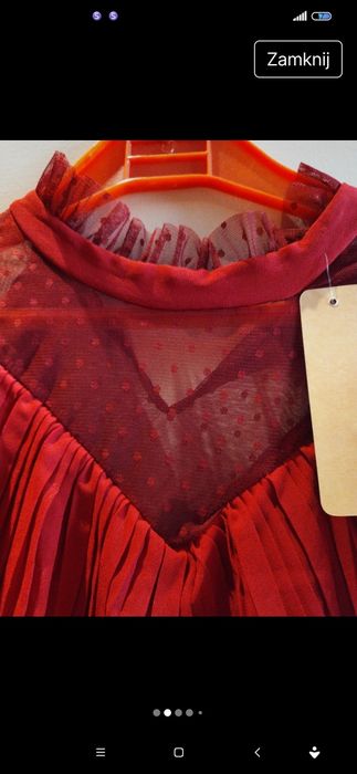 Bluzka L,xl burgund