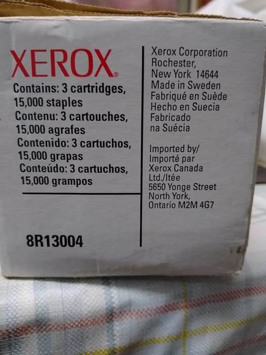 caixa de cartuchos de agrafos originais Xerox (Part Number: 8R13004/008R13004)
