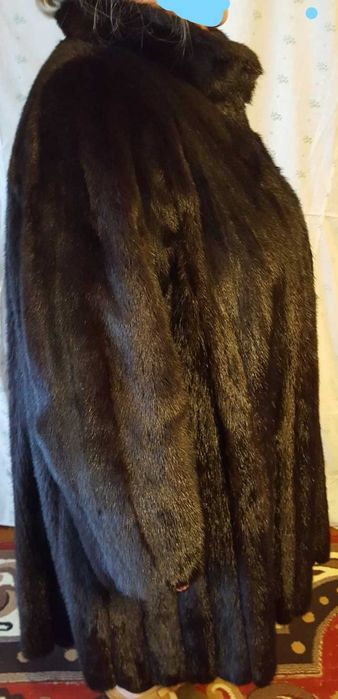 Полушубок, Норковая шуба, из натурального меха норка 50-52