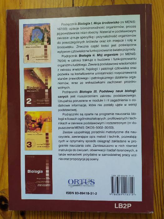 Biologia 2 Mój organizm J.A. Kąkol Liceum Zakres podstawowy