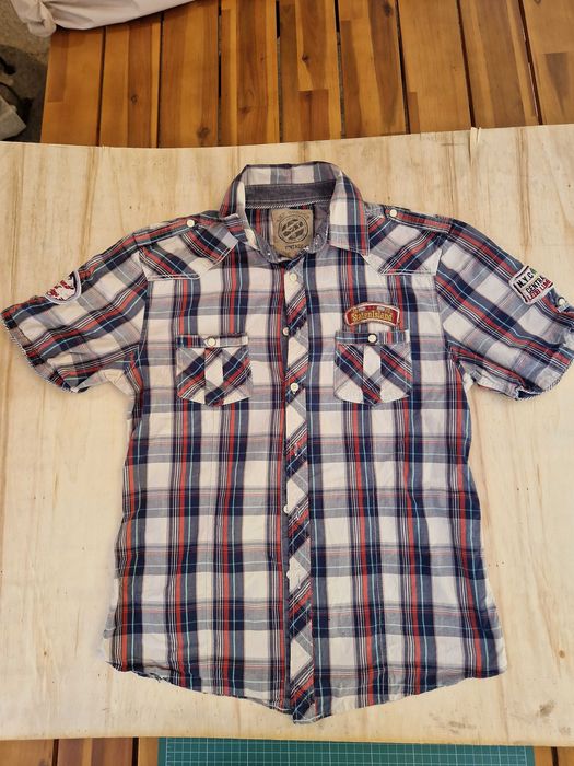 Koszula w kratę - Lee Cooper - krótki rękaw - M