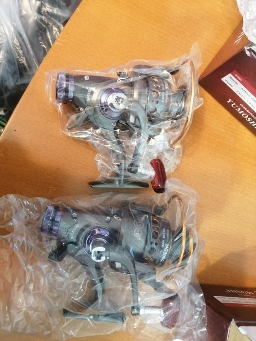 2x kołowrotek karpiowy wędkarski z wolnym biegiem nowe