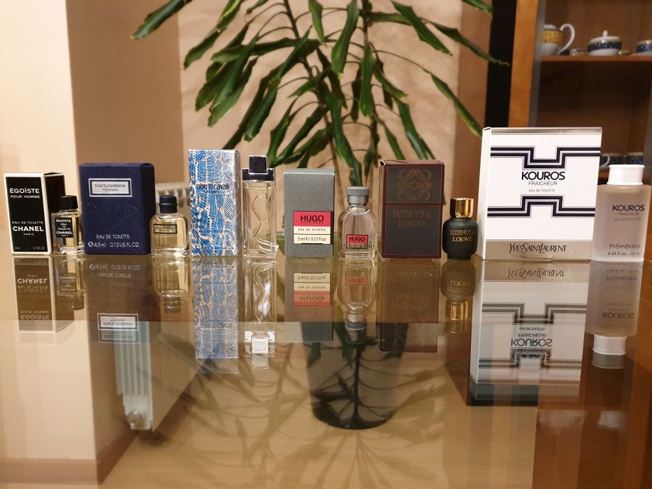 Miniaturas de perfumes masculinos