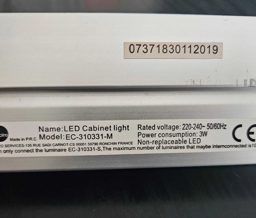 Lampa Pod szafkowa Kuchenna LED Listwa 40 cm