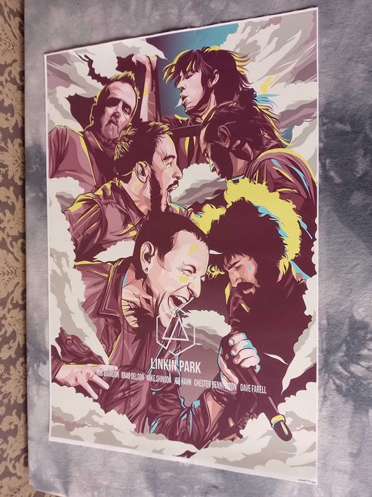 plakat na płótnie zespołu muzycznego linkin park
