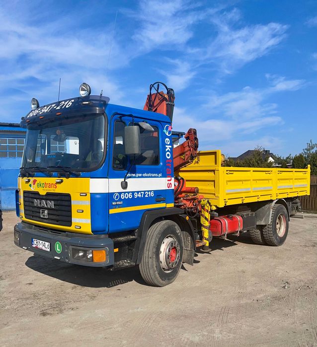 Transport kruszywa, piasku, ziemi, usługi HDS