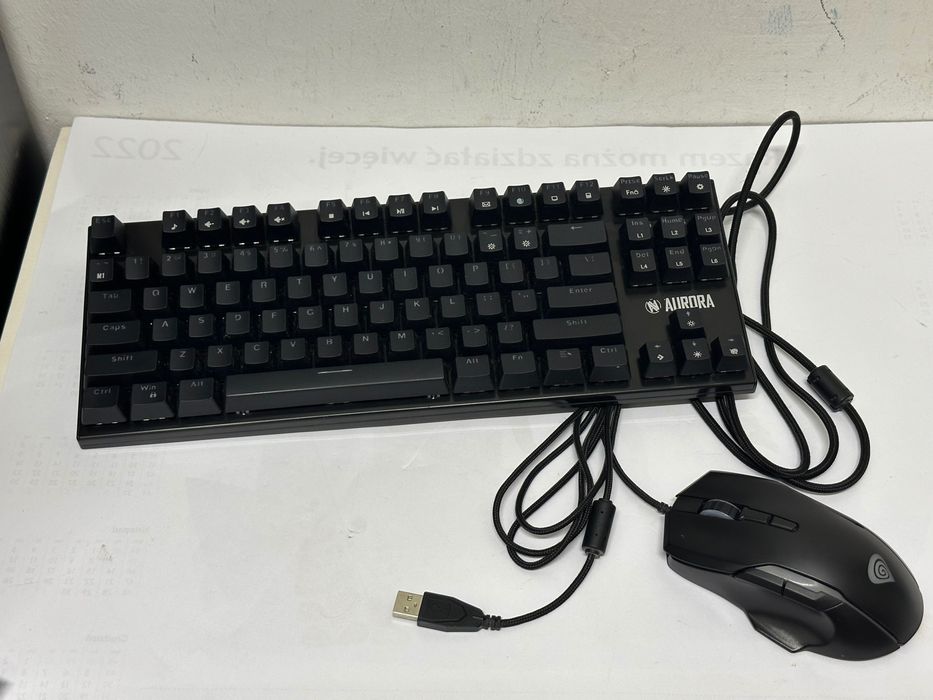 Klawiatura Gamingowa Aurora K-2 RGB + Mysz Genesis Xenon 220