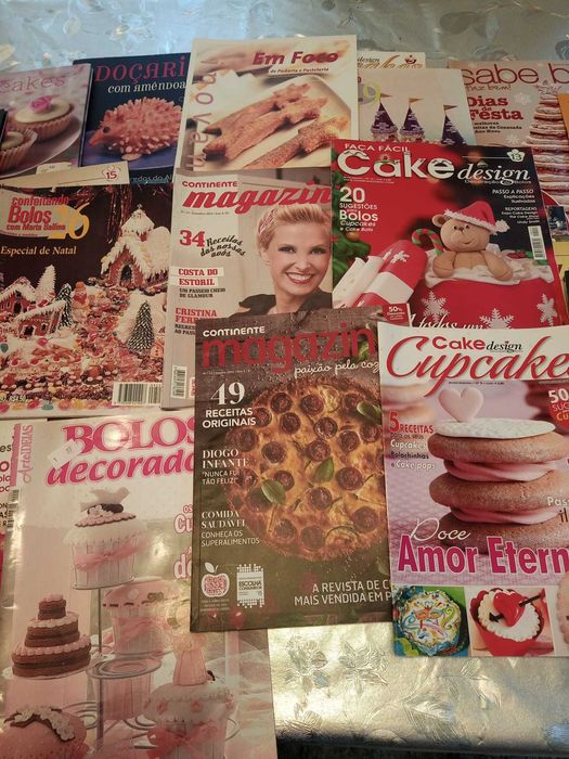 Mega-coleção revistas culinária/receitas/bolos/cake design