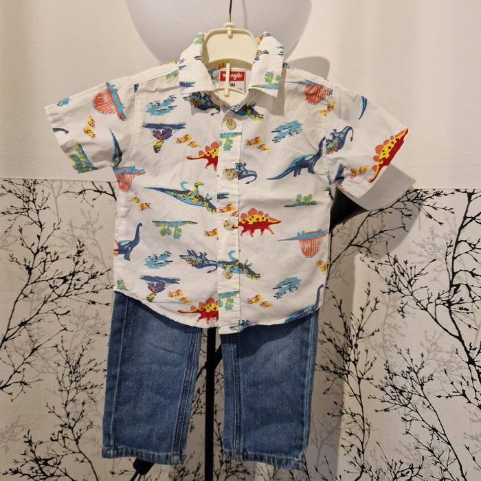Jeansy Wrangler i koszula 18 m - cy
